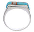 Sterling Silver Multicolor Southwest Jewelry Ring Size 9-3/4 CX50788